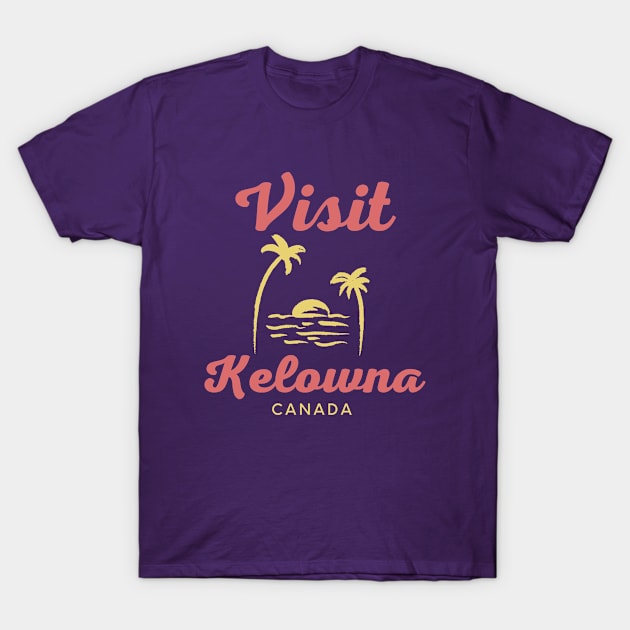 Kelowna Canada - Funny Canadian Beach Art T-Shirt by Buster Piper